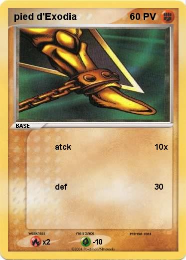 Pokemon pied d'Exodia