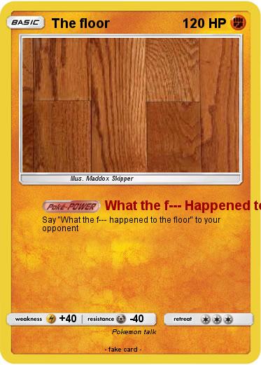 Pokemon The floor