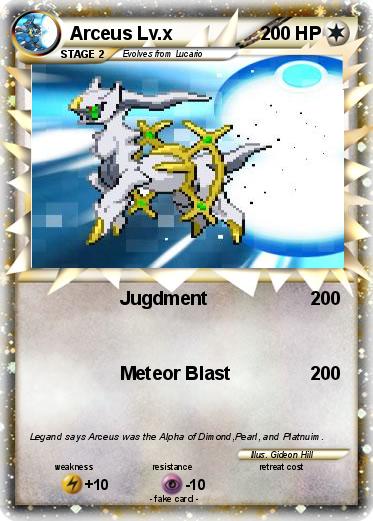 Pokemon Arceus Lv.x