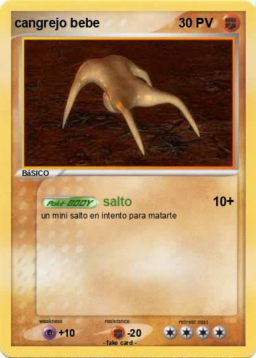 Pokemon cangrejo bebe