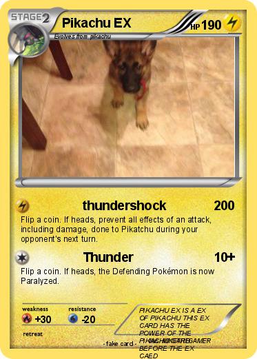 Pokemon Pikachu EX