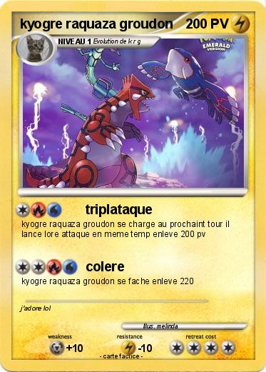 Pokemon kyogre raquaza groudon