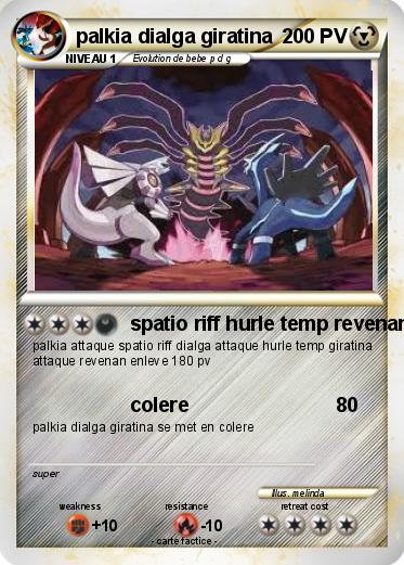 Pokemon palkia dialga giratina