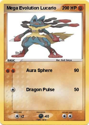 Pokemon Mega Evolution Lucario