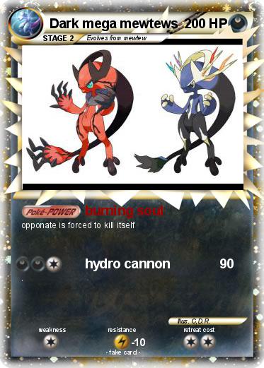 Pokemon Dark mega mewtews