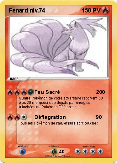 Pokemon Fenard niv.74
