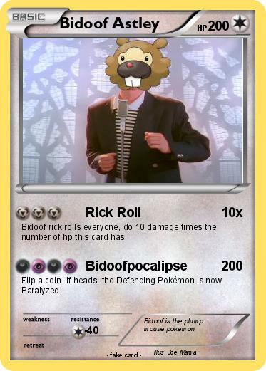 Pokemon Bidoof Astley