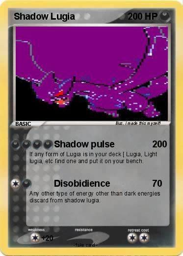 Pokemon Shadow Lugia