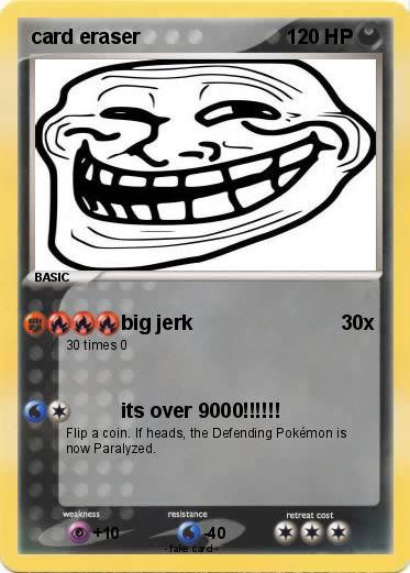 Pokemon card eraser