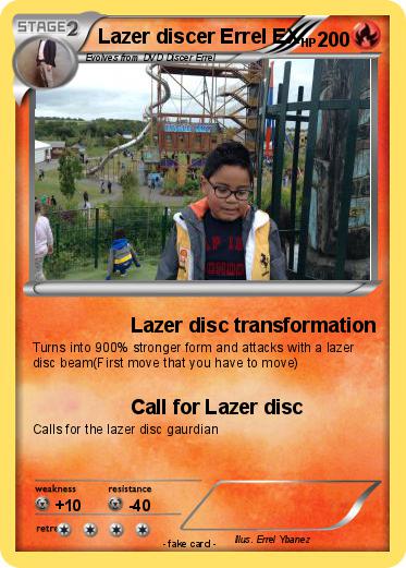 Pokemon Lazer discer Errel EX