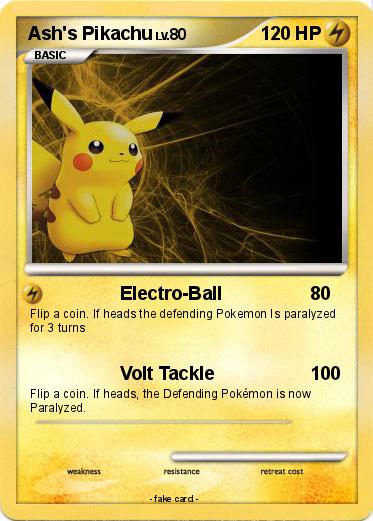 Pokemon Ash's Pikachu