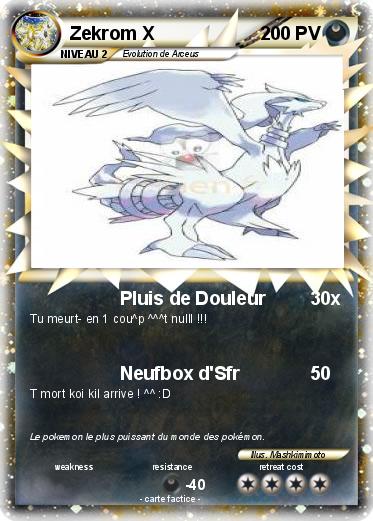 Pokemon Zekrom X