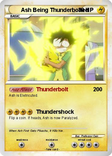 Pokemon Ash Being Thunderbolted