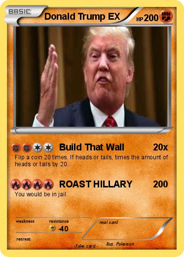 Pokemon Donald Trump EX