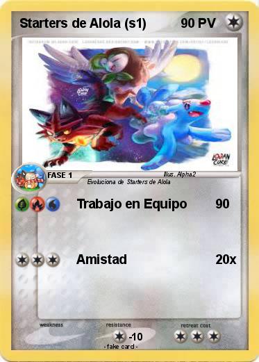 Pokemon Starters de Alola (s1)