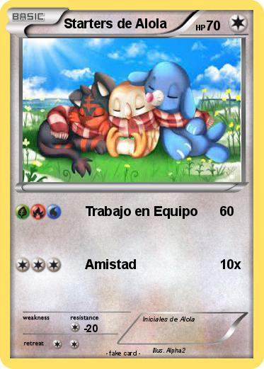 Pokemon Starters de Alola