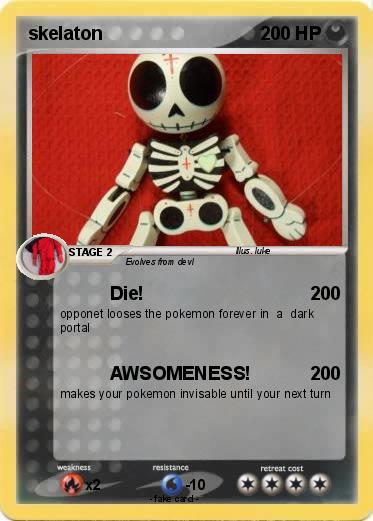 Pokemon skelaton