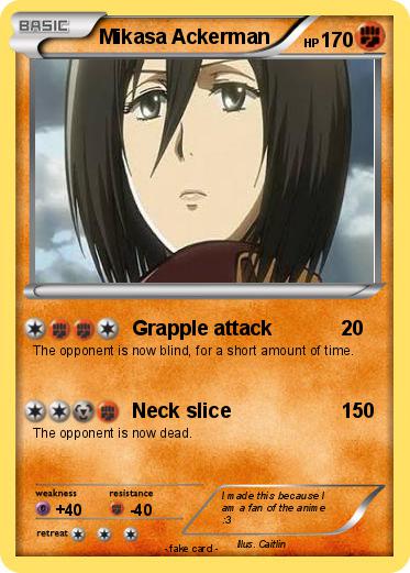 Pokemon Mikasa Ackerman