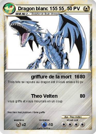 Pokemon Dragon blanc 155 55