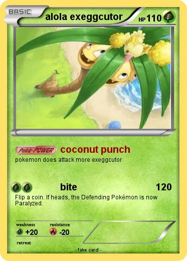 Pokemon alola exeggcutor