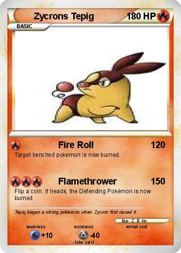 Pokemon Zycrons Tepig