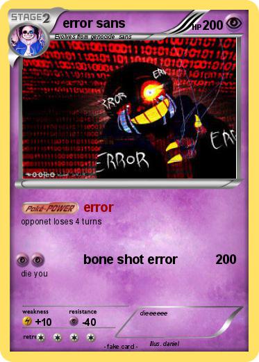 Pokemon error sans