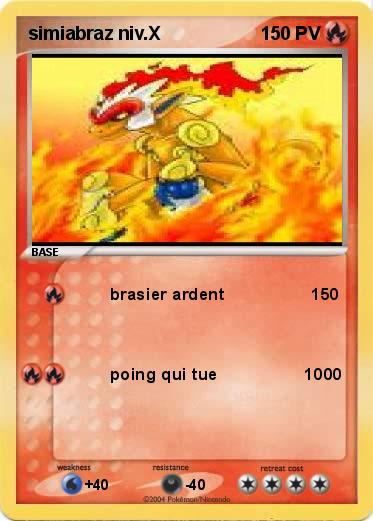 Pokemon simiabraz niv.X