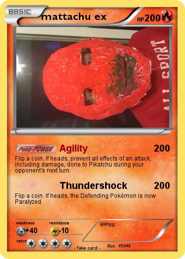 Pokemon mattachu ex