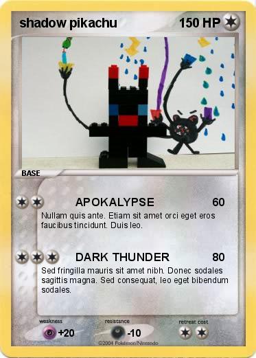 Pokemon shadow pikachu