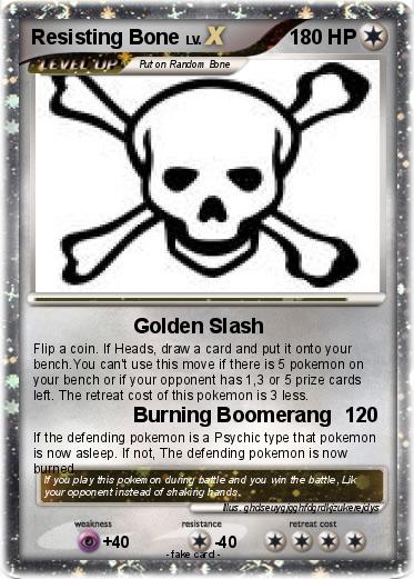 Pokemon Resisting Bone