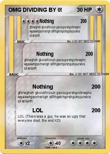 Pokemon OMG DIVIDING BY 0!
