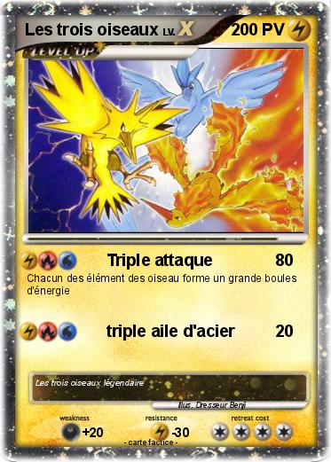 Pokemon Les trois oiseaux