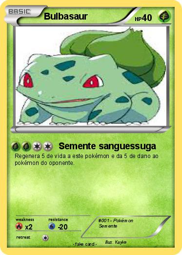 Pokemon Bulbasaur