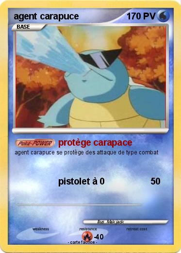 Pokemon agent carapuce