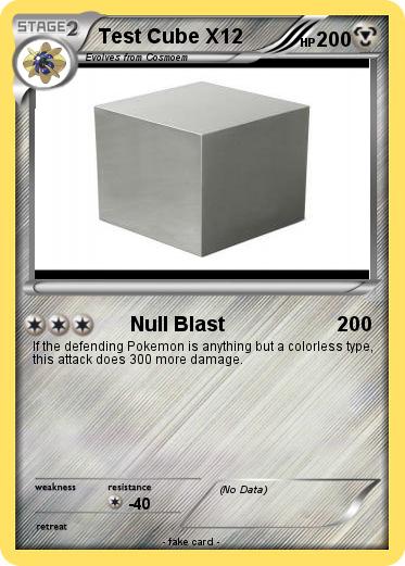 Pokemon Test Cube X12
