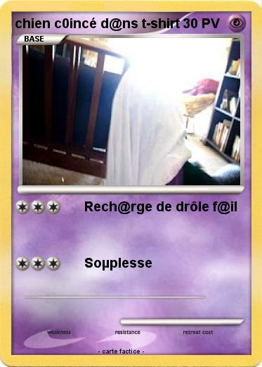 Pokemon chien c0incé d@ns t-shirt