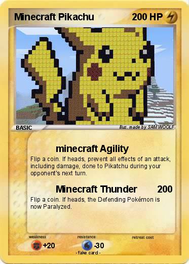 Pokemon Minecraft Pikachu