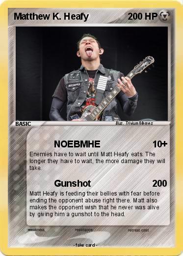 Pokemon Matthew K. Heafy