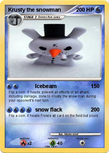 Pokemon Krusty the snowman