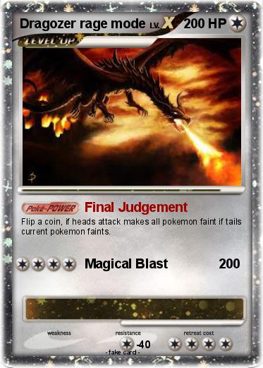 Pokemon Dragozer rage mode