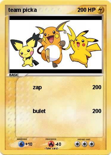 Pokemon team picka
