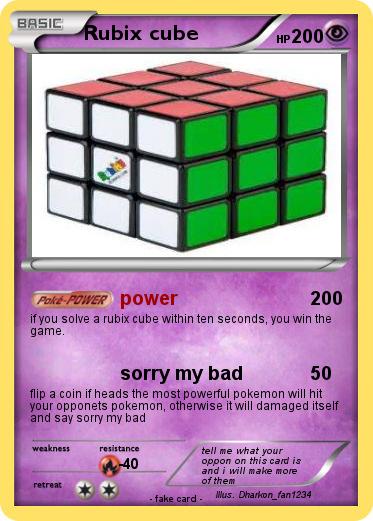 Pokemon Rubix cube