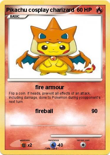 Pokemon Pikachu cosplay charizard