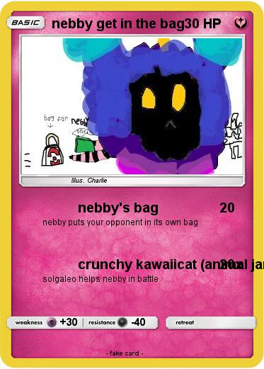 Pokemon nebby get in the bag