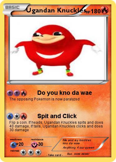 Pokemon Ugandan Knuckles