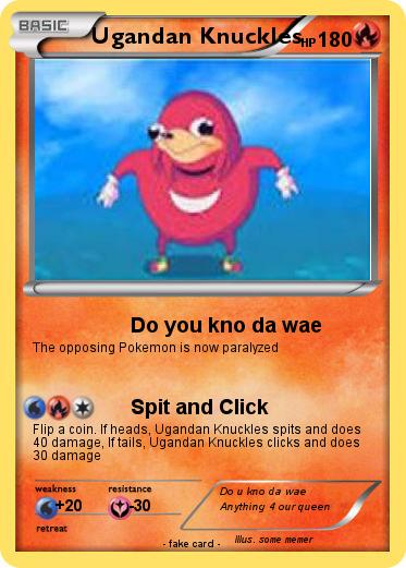 Pokemon Ugandan Knuckles