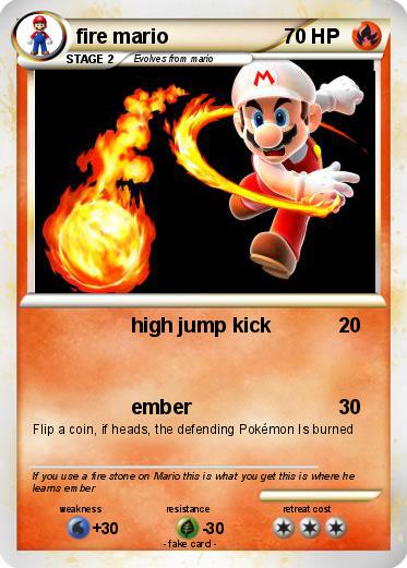 Pokemon fire mario