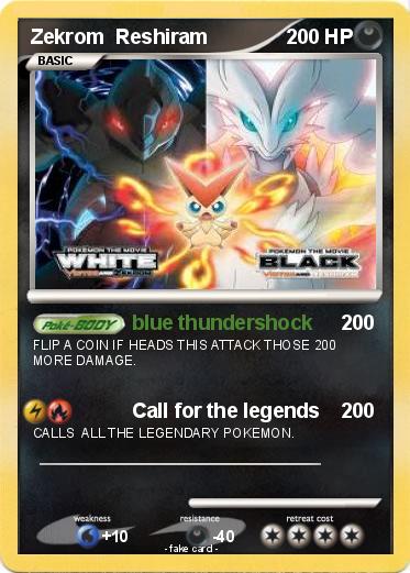 Pokemon Zekrom  Reshiram