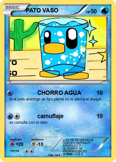 Pokemon PATO VASO