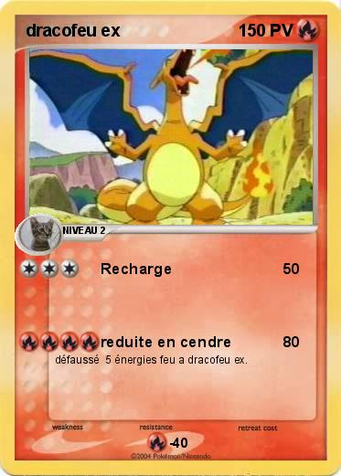 Pokemon dracofeu ex